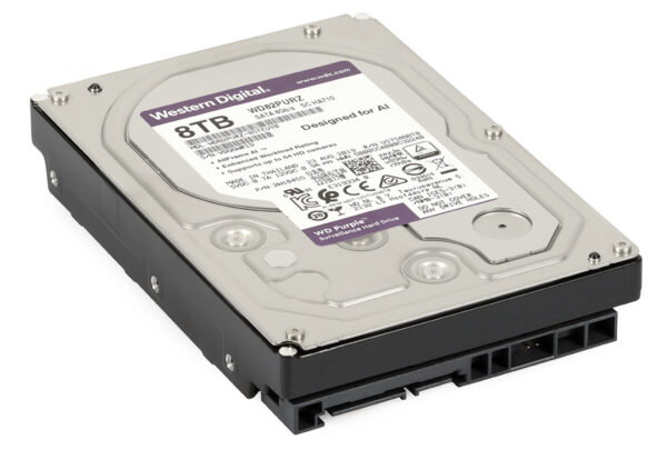 Изображение Жесткий диск WD Purple WD82PURZ, 8ТБ, HDD, SATA III, 3.5 "