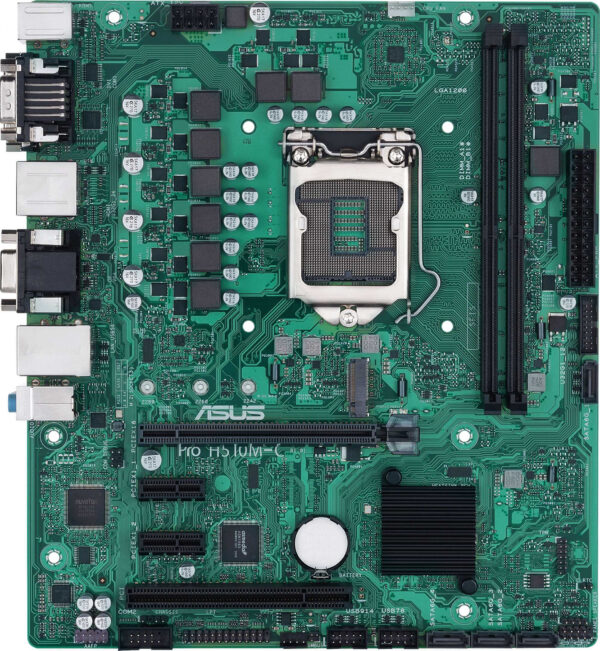 Изображение Материнская плата Asus PRO H510M-C/CSM Soc-1200 Intel H510 2xDDR4 mATX AC`97 8ch(7.1) GbLAN+VGA+DVI+HDMI+DP