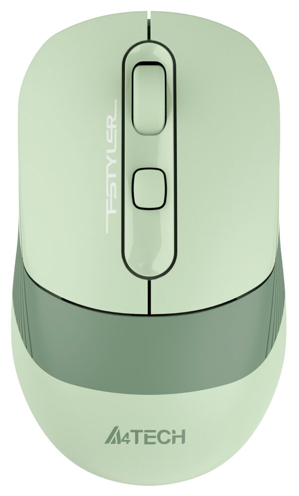Изображение Мышь A4Tech Fstyler FB10C зеленый оптическая (2000dpi) беспроводная BT/Radio USB (4but)
