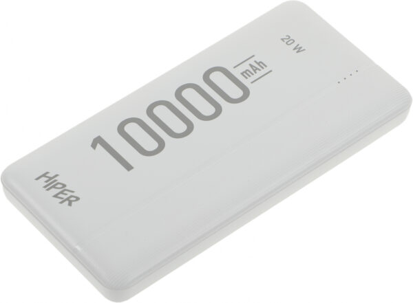 Изображение Мобильный аккумулятор Hiper MX Pro 10000 10000mAh QC/PD 3A белый (MX PRO 10000 WHITE)