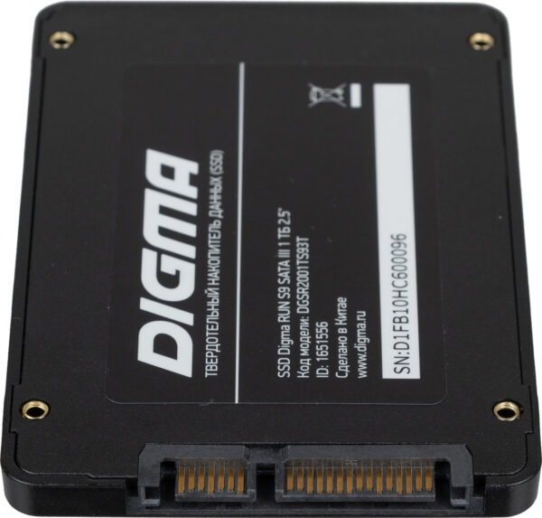 Изображение Накопитель SSD Digma SATA III 1TB DGSR2001TS93T Run S9 2.5"