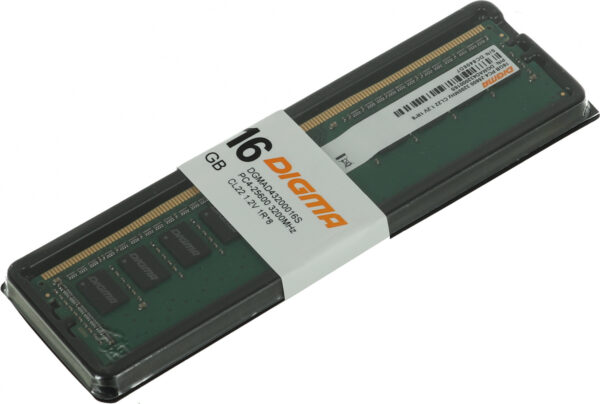 Изображение Память DDR4 16GB 3200MHz Digma DGMAD43200016S RTL PC4-25600 CL22 DIMM 288-pin 1.2В single rank Ret