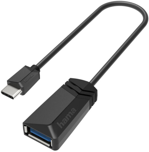 Изображение Адаптер Hama H-200312 USB Type-C (m) USB A(f) (00200312) черный