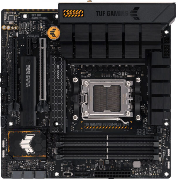 Изображение Материнская плата Asus TUF GAMING B650M-PLUS WIFI SocketAM5 AMD B650 4xDDR5 mATX AC`97 8ch(7.1) 2.5Gg RAID+HDMI+DP