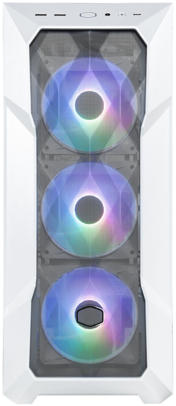 Изображение Корпус Cooler Master MasterBox TD500 Mesh V2 белый без БП ATX 4x120mm 4x140mm 2xUSB3.0 1xUSB3.1 audio bott PSU