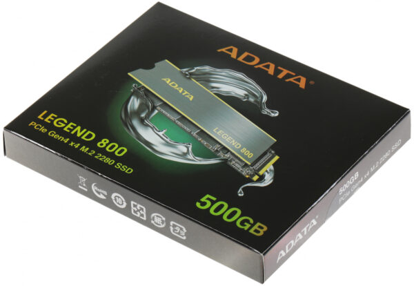 Изображение Накопитель SSD A-Data PCIe 4.0 x4 500GB ALEG-800-500GCS Legend 800 M.2 2280