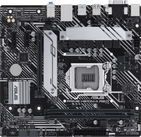 Изображение Материнская плата Asus PRIME H510M-A R2.0 Soc-1200 Intel H470 2xDDR4 mATX AC`97 8ch(7.1) GbLAN+VGA+HDMI+DP