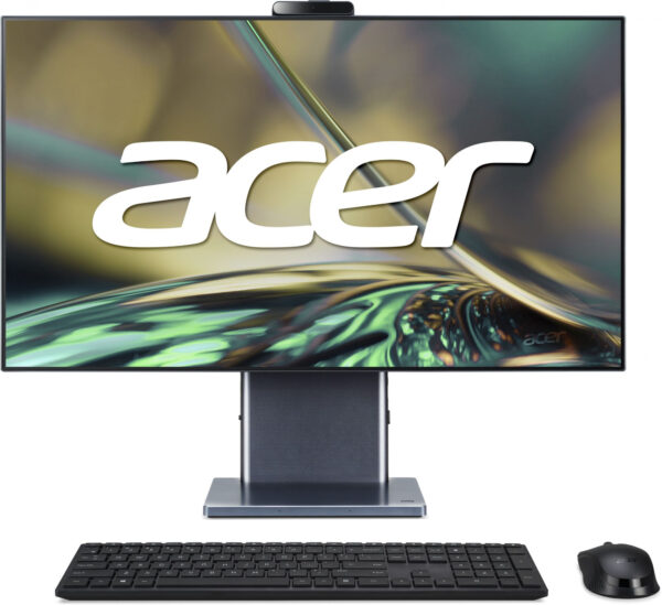 Изображение Моноблок Acer Aspire S32-1856 31.5" WQHD i7 1360P (2.2) 16Gb SSD1Tb Iris Xe CR Eshell GbitEth WiFi BT 180W клавиатура мышь Cam серый 2560x1440