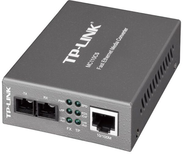 Изображение Медиаконвертер TP-Link MC110CS 10/100Mbit RJ45 100Mbit SC
