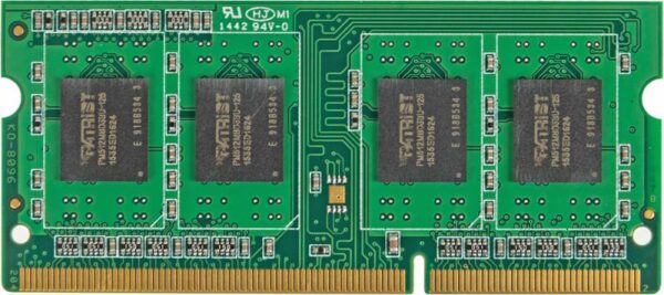 Изображение Память DDR3 4GB 1600MHz Patriot PSD34G160081S RTL PC3-12800 CL11 SO-DIMM 204-pin 1.5В single rank Ret