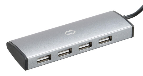 Изображение Разветвитель USB-C Digma HUB-4U2.0-UC-DS 4порт. серебристый