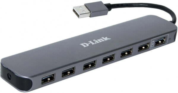 Изображение Разветвитель USB 2.0 D-Link DUB-H7 7порт. черный (DUB-H7/E1A)