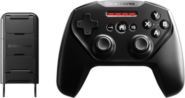 Изображение Геймпад Steelseries Nimbus+ Apple Arcade черный Bluetooth Беспроводной виброотдача обратная связь