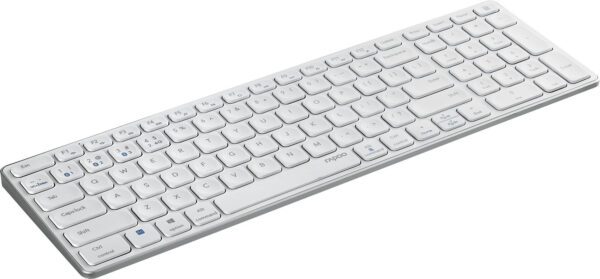 Изображение Клавиатура Rapoo E9700M белый USB беспроводная BT/Radio slim Multimedia для ноутбука (14516)