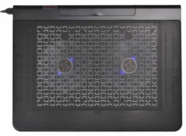 Изображение Подставка для ноутбука Buro BU-LCP170-B214 17"398x300x29мм 2xUSB 2x 140ммFAN 926г металлическая сетка/пластик черный