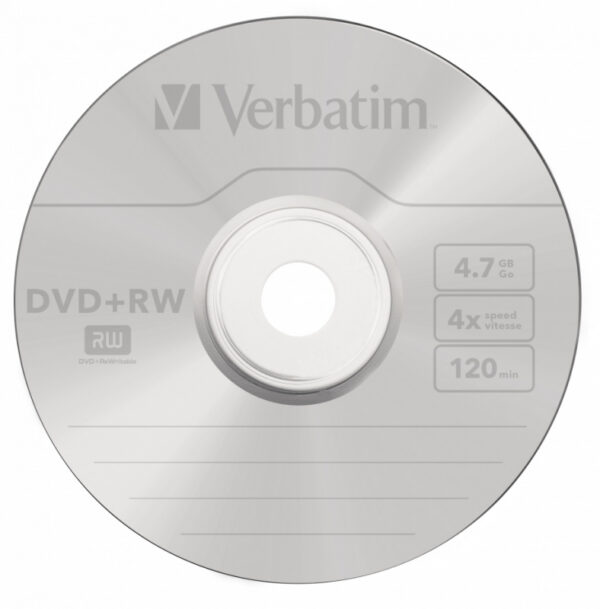 Изображение Диск DVD+RW Verbatim 4.7Gb 4x Cake Box (10шт) (43488)