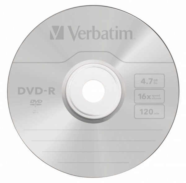 Изображение Диск DVD-R Verbatim 4.7Gb 16x bulk (10шт) (43729)