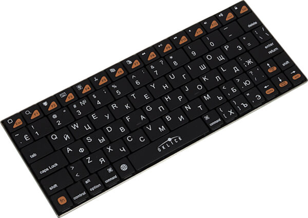 Изображение Клавиатура Оклик 840S черный USB беспроводная BT slim