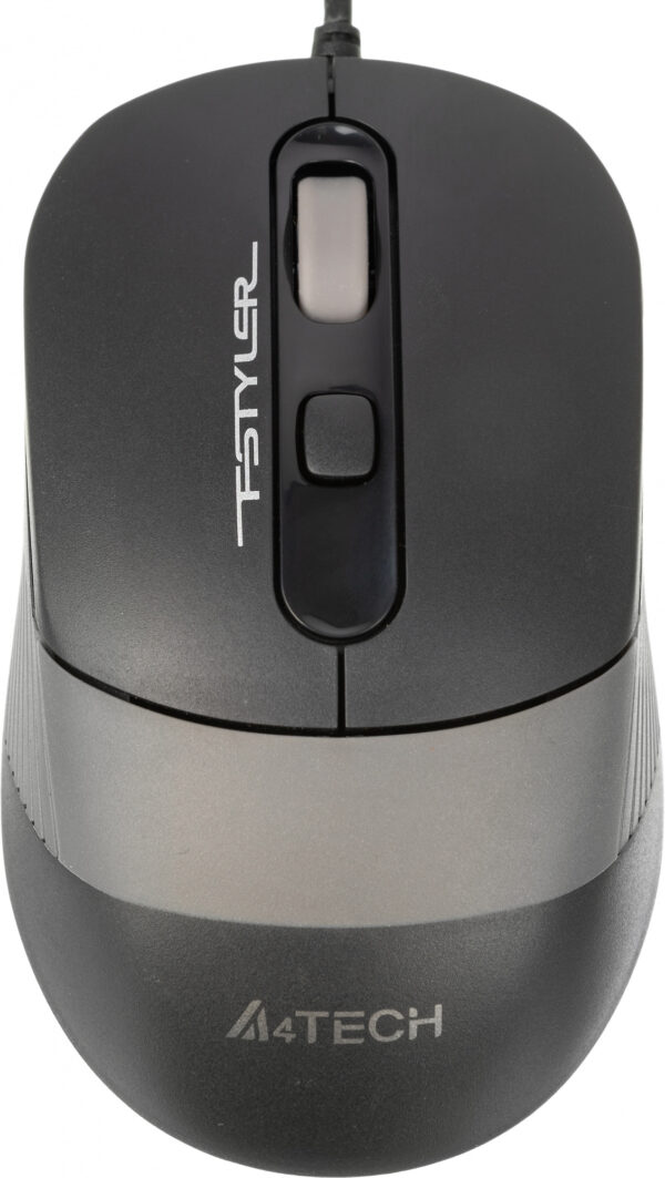 Изображение Мышь A4Tech Fstyler FM10 черный/серый оптическая (1600dpi) USB (4but)