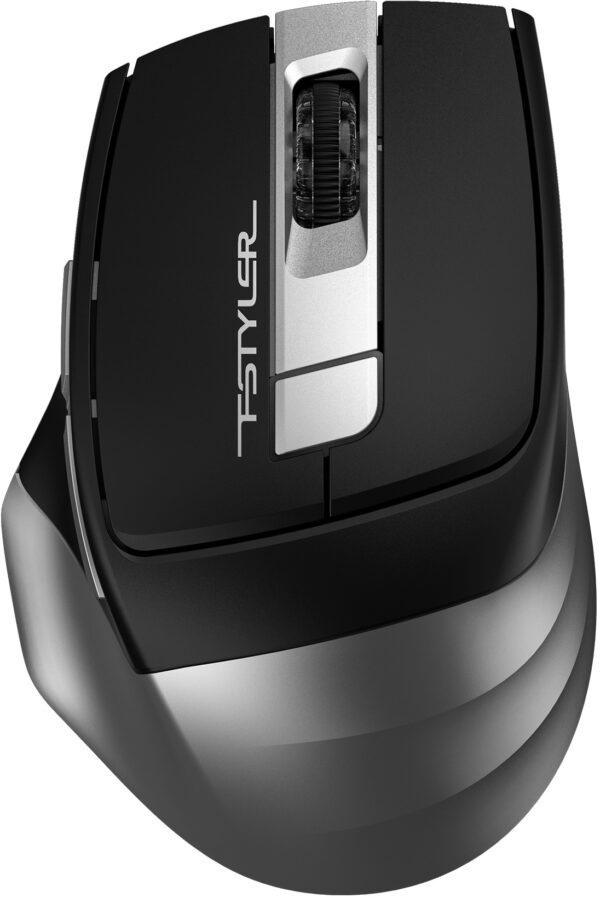 Изображение Мышь A4Tech Fstyler FB35 серый оптическая (2000dpi) беспроводная BT/Radio USB для ноутбука (6but)