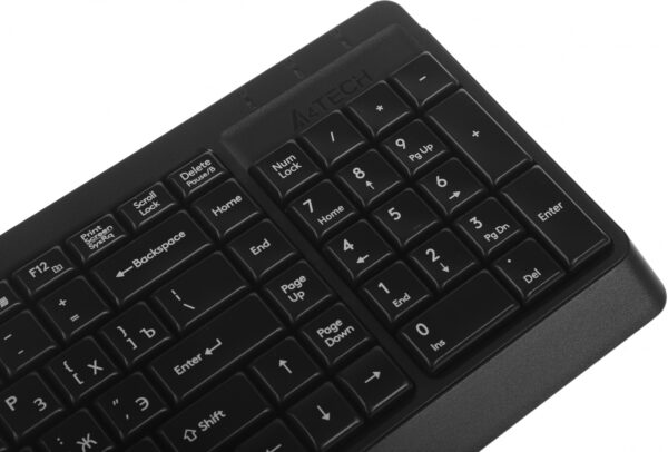 Изображение Клавиатура + мышь A4Tech Fstyler F1512 клав:черный мышь:черный USB (F1512 BLACK)