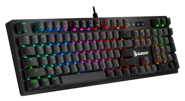 Изображение Клавиатура A4Tech Bloody B820R Dual Color механическая черный/серый USB for gamer LED (B820R GREY (BLUE SWITCH))
