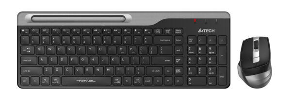 Изображение Клавиатура + мышь A4Tech Fstyler FB2535C клав:черный/серый мышь:черный/серый USB беспроводная Bluetooth/Радио slim (FB2535C SMOKY GREY)