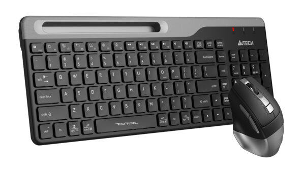 Изображение Клавиатура + мышь A4Tech Fstyler FB2535C клав:черный/серый мышь:черный/серый USB беспроводная Bluetooth/Радио slim (FB2535C SMOKY GREY)