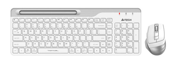 Изображение Клавиатура + мышь A4Tech Fstyler FB2535C клав:белый/серый мышь:белый/серый USB беспроводная Bluetooth/Радио slim (FB2535C ICY WHITE)