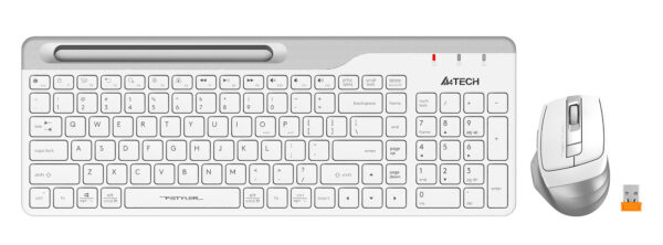 Изображение Клавиатура + мышь A4Tech Fstyler FB2535C клав:белый/серый мышь:белый/серый USB беспроводная Bluetooth/Радио slim (FB2535C ICY WHITE)