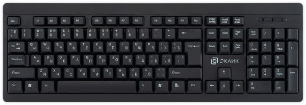Изображение Клавиатура Оклик 95KW черный USB беспроводная (1788287)