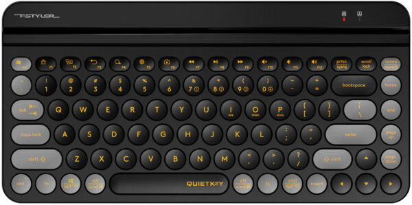 Изображение Клавиатура A4Tech Fstyler FBK30 черный/серый USB беспроводная BT/Radio slim Multimedia (FBK30 BLACKCURRANT)