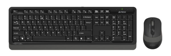Изображение Клавиатура + мышь A4Tech Fstyler FG1010S клав:черный/серый мышь:черный/серый USB беспроводная Multimedia (FG1010S GREY)