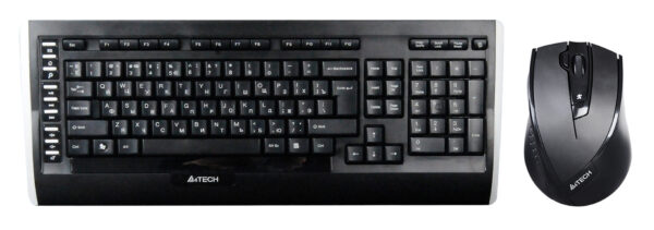 Изображение Клавиатура + мышь A4Tech 9300F клав:черный мышь:черный USB беспроводная Multimedia